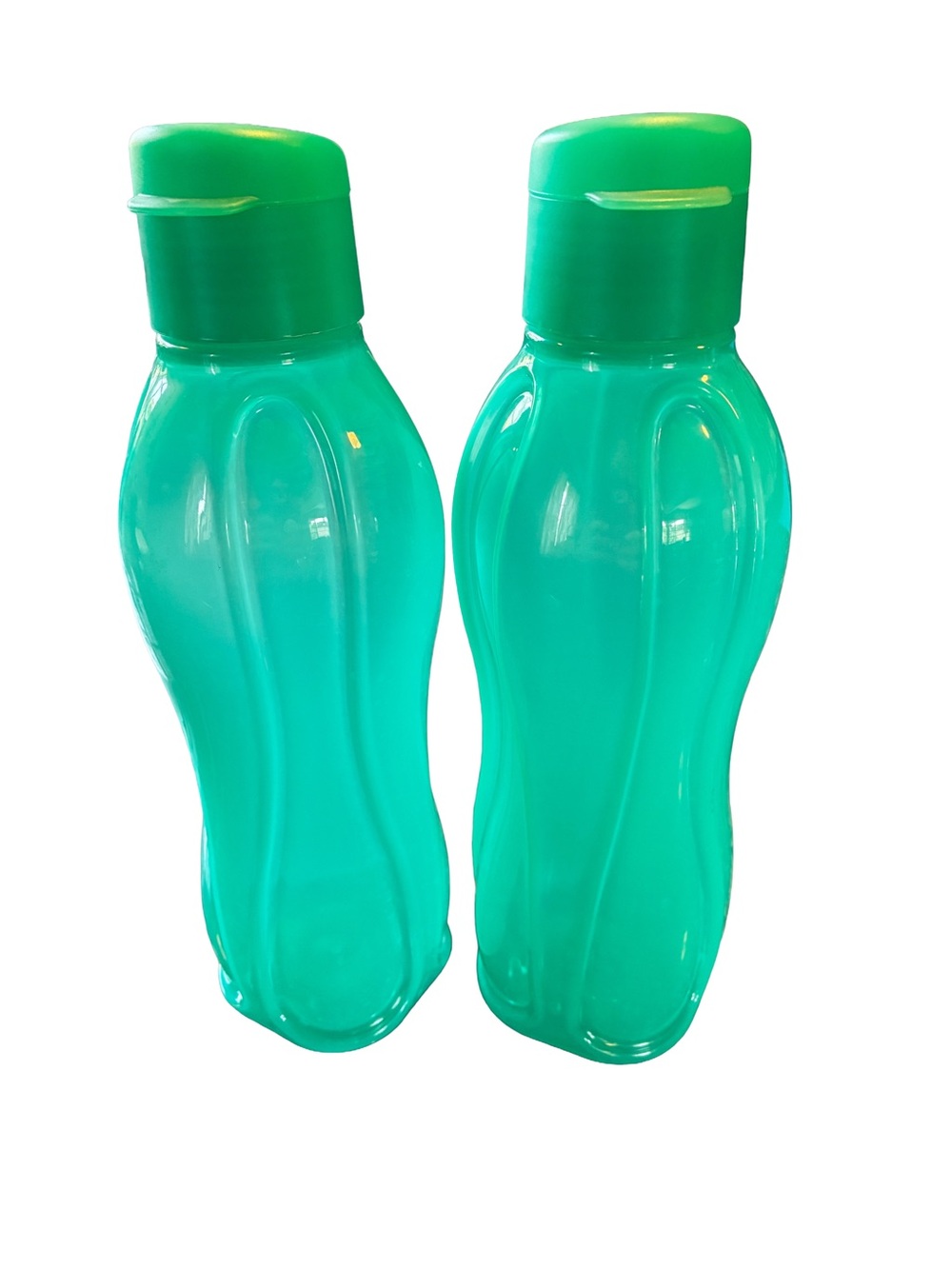 Tupperware Eco Water Bottles Green BPA-Free Flip Top